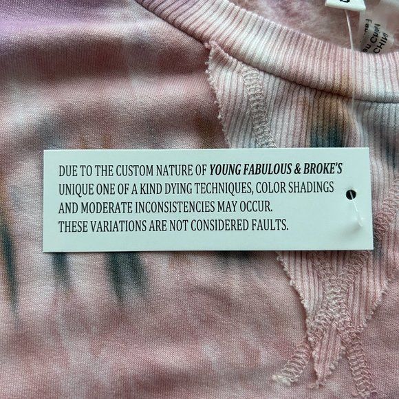 Young Fabulous & Broke Oversized Tie Dye Sweater NWT (S) - Picture 10 of 14